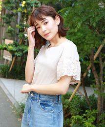 apres jour | ハートネック袖レーストップス【ZOZOTOWN限定アイテム】(Tシャツ/カットソー)