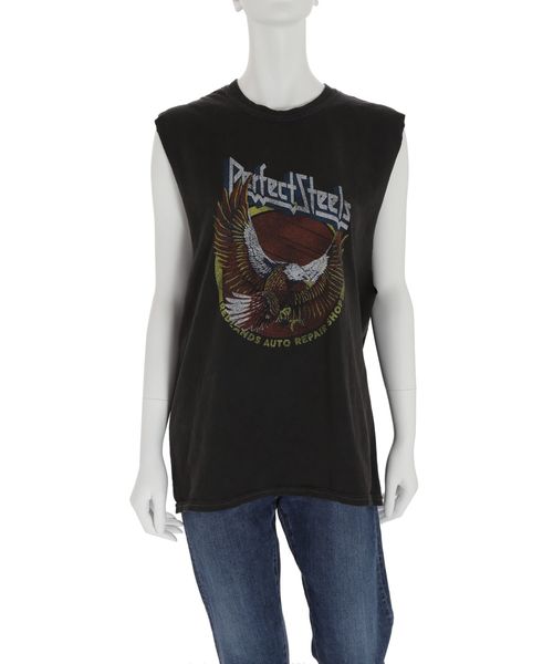 Ungrid（アングリッド）の「ビッグイーグルタンクトップ（タンクトップ・レディース・オフホワイト/ブラック・FREE）」の5枚目の写真