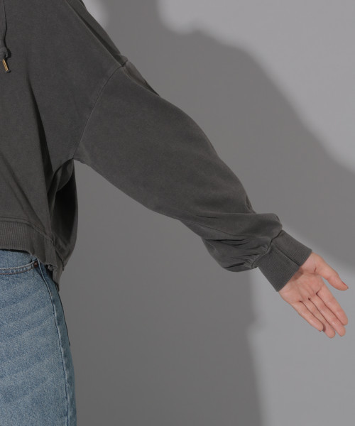 PAGEBOY(ページボーイ)の「VINTAGEユルパーカー(パーカー・レディース・チャコールグレー/アイボリー/サックスブルー・FREE)」の14枚目の写真