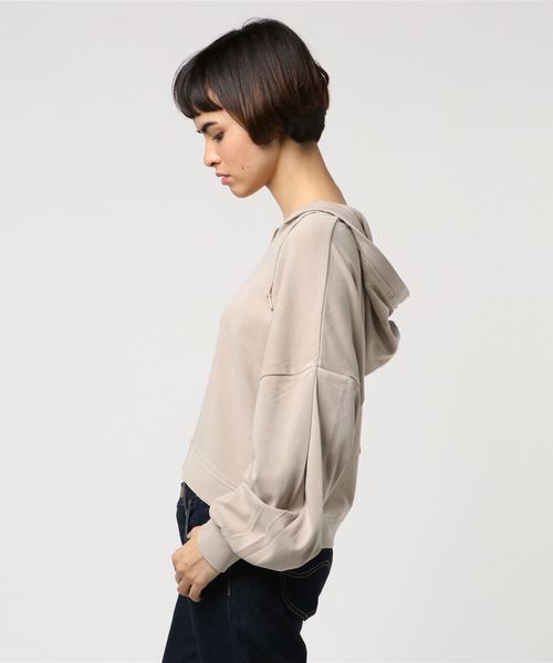 PAGEBOY(ページボーイ)の「VINTAGEユルパーカー(パーカー・レディース・チャコールグレー/アイボリー/サックスブルー・FREE)」の4枚目の写真