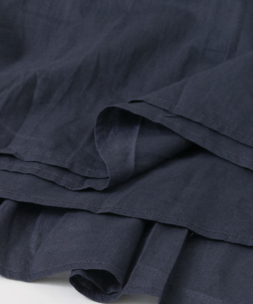 siiwa（シーワ）の「siiwa　フリンジ刺繍レースロングスカート∴（スカート・レディース・ネイビー/オレンジ系その他・ONE）」の6枚目の写真