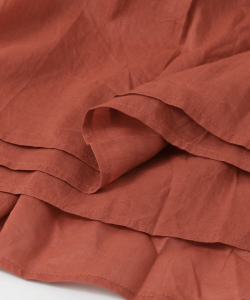 siiwa（シーワ）の「siiwa　フリンジ刺繍レースロングスカート∴（スカート・レディース・ネイビー/オレンジ系その他・ONE）」の7枚目の写真