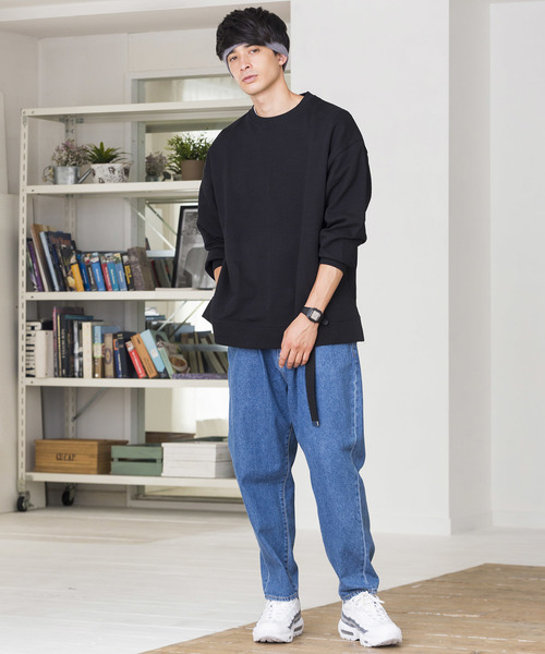 WEGO（ウィゴー）の「WEGO/サイドスリットカラープルオーバー（スウェット・メンズ・ワイン/パープル/杢グレー/ブラック/ダークグリーン/ブラウン/ピンク/ホワイト・X-SMALL/SMALL/MEDIUM/LARGE）」の20枚目の写真