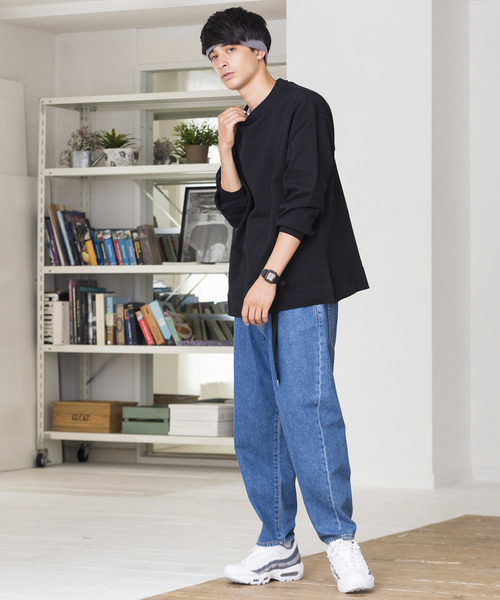 WEGO（ウィゴー）の「WEGO/サイドスリットカラープルオーバー（スウェット・メンズ・ワイン/パープル/杢グレー/ブラック/ダークグリーン/ブラウン/ピンク/ホワイト・X-SMALL/SMALL/MEDIUM/LARGE）」の21枚目の写真