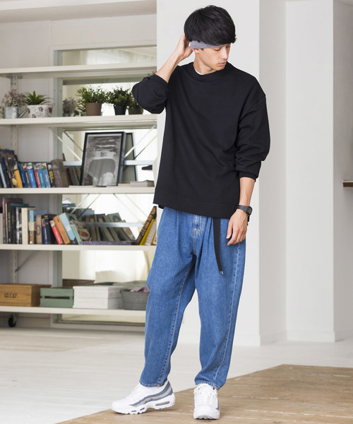 WEGO（ウィゴー）の「WEGO/サイドスリットカラープルオーバー（スウェット・メンズ・ワイン/パープル/杢グレー/ブラック/ダークグリーン/ブラウン/ピンク/ホワイト・X-SMALL/SMALL/MEDIUM/LARGE）」の22枚目の写真