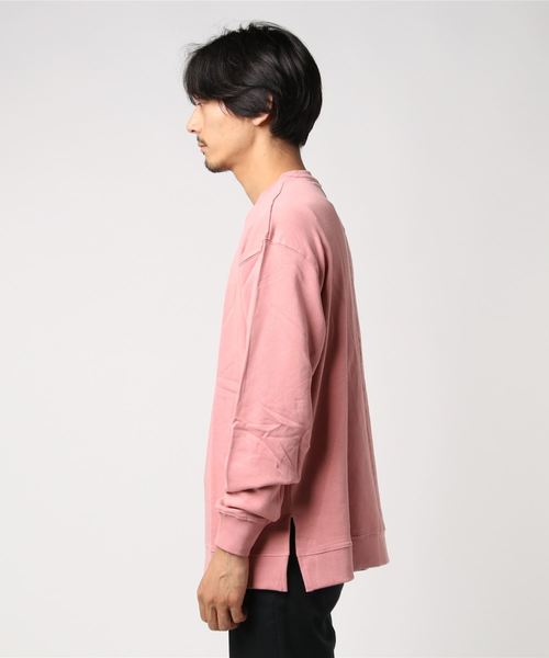 WEGO（ウィゴー）の「WEGO/サイドスリットカラープルオーバー（スウェット・メンズ・ワイン/パープル/杢グレー/ブラック/ダークグリーン/ブラウン/ピンク/ホワイト・X-SMALL/SMALL/MEDIUM/LARGE）」の9枚目の写真