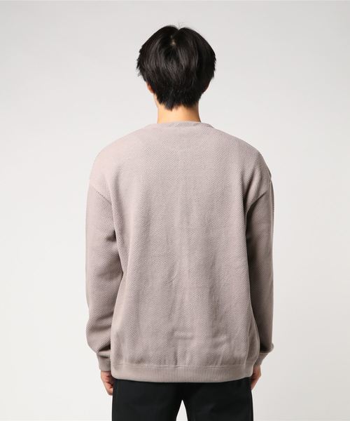 crepuscule（クレプスキュール）の「crepuscule: 【MOSS STITCH】カーディガン（カーディガン/ボレロ・メンズ・ベージュ/ブラック・1/2）」の4枚目の写真