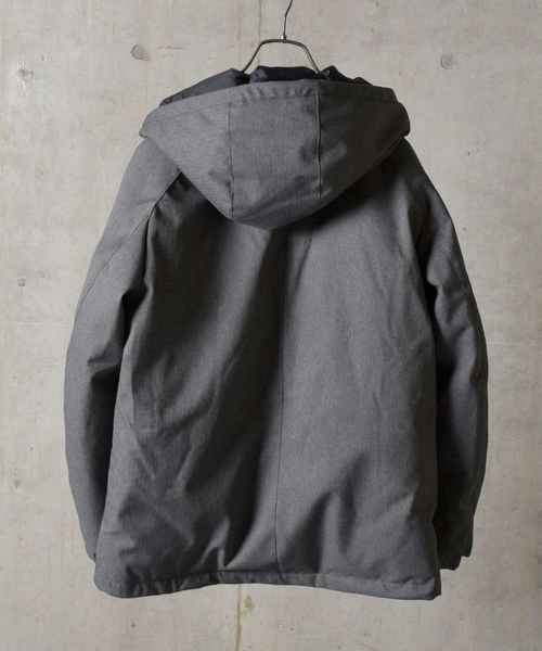 河田フェザー（カワダフェザー）の「SHIPS Days:河田フェザー フードダウンジャケット（ダウンジャケット/コート・メンズ・ネイビー/グレー・SMALL/MEDIUM/LARGE）」の5枚目の写真