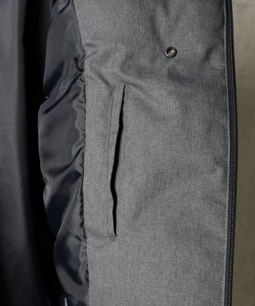 河田フェザー（カワダフェザー）の「SHIPS Days:河田フェザー フードダウンジャケット（ダウンジャケット/コート・メンズ・ネイビー/グレー・SMALL/MEDIUM/LARGE）」の7枚目の写真