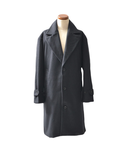 MinoriTY（マイノリティ）の「ビッグシルエットチェスターコート メルトン（チェスターコート・メンズ・ブラック/グレー/チャコール/ネイビー/キャメル・M/L）」の20枚目の写真