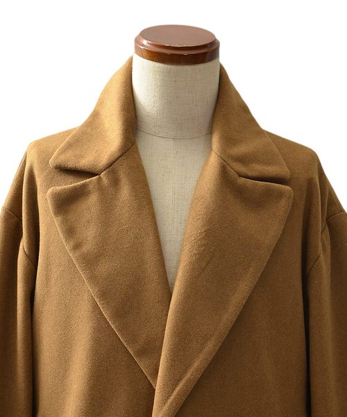 MinoriTY（マイノリティ）の「ビッグシルエットチェスターコート メルトン（チェスターコート・メンズ・ブラック/グレー/チャコール/ネイビー/キャメル・M/L）」の22枚目の写真