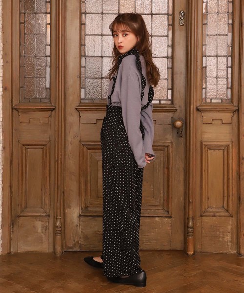 one after another NICE CLAUP（ワンアフターアナザーナイスクラップ）の「フリルサス付き ダブルレースアップパンツ（その他パンツ・レディース・ベージュ/ピンク/ブラック系その他/ドット・FREE）」の19枚目の写真