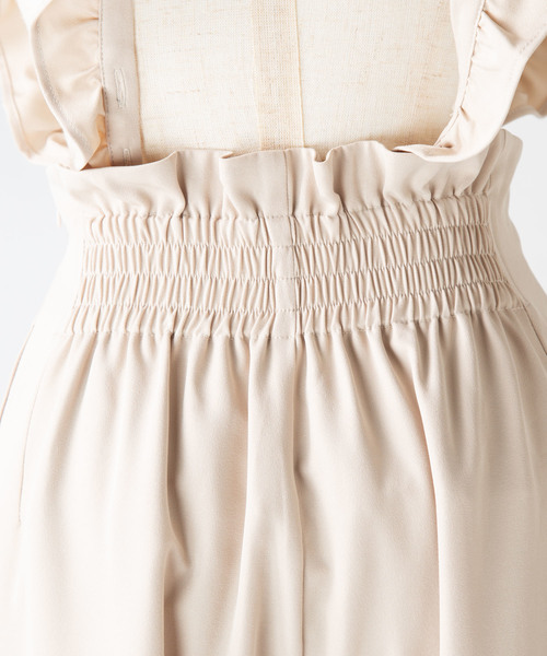 one after another NICE CLAUP（ワンアフターアナザーナイスクラップ）の「フリルサス付き ダブルレースアップパンツ（その他パンツ・レディース・ベージュ/ピンク/ブラック系その他/ドット・FREE）」の12枚目の写真