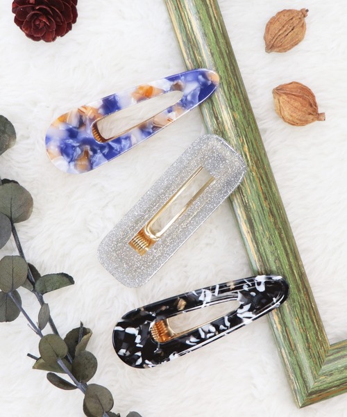 Esime（エシミー）の「【単品】ヘアクリップ（ヘアピン・レディース・ブラック/ブラウン/グレー/レッド/ピンク/ブルー/グリーン/ライトブラウン/パープル/アイボリー/ネイビー/その他/ブラウン系その他/キャメル/B/C/I/J・FREE）」の16枚目の写真