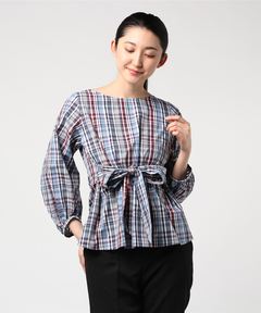 感謝価格、新品タグつき、ピンクハウス、 ブラウスギンガム、 黒 ピンクハウス♡ギンガムチェック♡ベストブラウス♡黒☆ジモティ