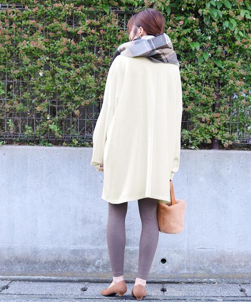 reca（レカ）の「ゆったりラフな着心地◆超ビッグシルエットカットソー（Tシャツ/カットソー・レディース・ブラック/ベージュ/アイボリー/ブラウン/ブルー系その他・FREE）」の16枚目の写真