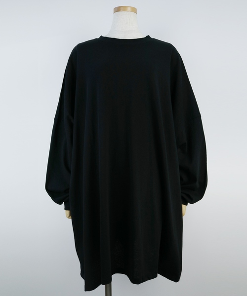 reca（レカ）の「ゆったりラフな着心地◆超ビッグシルエットカットソー（Tシャツ/カットソー・レディース・ブラック/ベージュ/アイボリー/ブラウン/ブルー系その他・FREE）」の18枚目の写真