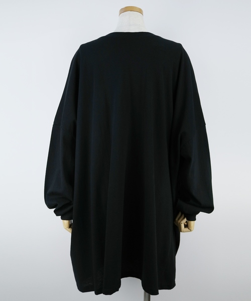 reca（レカ）の「ゆったりラフな着心地◆超ビッグシルエットカットソー（Tシャツ/カットソー・レディース・ブラック/ベージュ/アイボリー/ブラウン/ブルー系その他・FREE）」の20枚目の写真