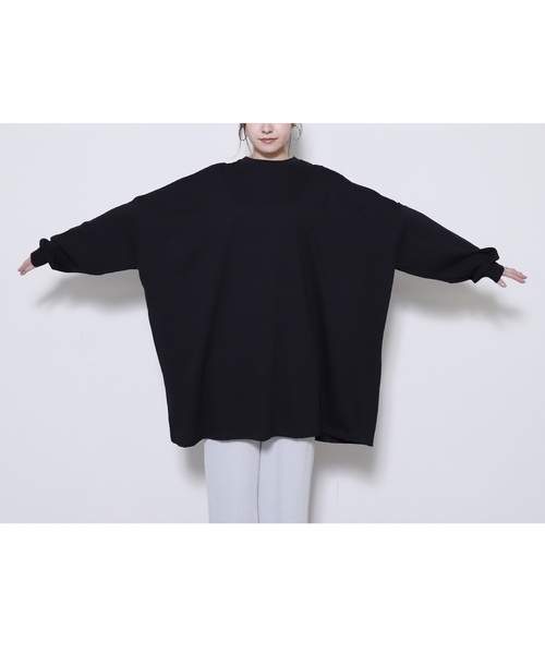 reca（レカ）の「ゆったりラフな着心地◆超ビッグシルエットカットソー（Tシャツ/カットソー・レディース・ブラック/ベージュ/アイボリー/ブラウン/ブルー系その他・FREE）」の11枚目の写真