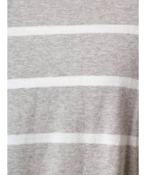 Ungrid(アングリッド)の「カラーボーダーロングスリーブTee(Tシャツ/カットソー・レディース・ライトグレー/ベージュ/オフホワイト・FREE)」の5枚目の写真