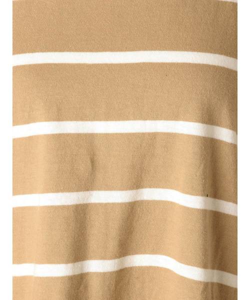 Ungrid(アングリッド)の「カラーボーダーロングスリーブTee(Tシャツ/カットソー・レディース・ライトグレー/ベージュ/オフホワイト・FREE)」の4枚目の写真