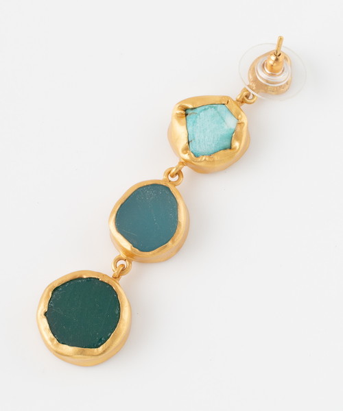 HELIOPOLE（エリオポール）の「ZARIIN: ターコイズロングピアス（ピアス（両耳用）・レディース・ターコイズブルー・F）」の7枚目の写真