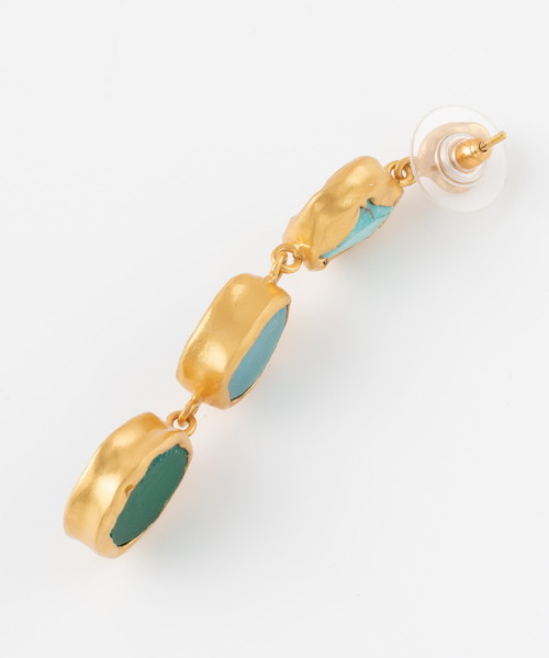 HELIOPOLE（エリオポール）の「ZARIIN: ターコイズロングピアス（ピアス（両耳用）・レディース・ターコイズブルー・F）」の8枚目の写真