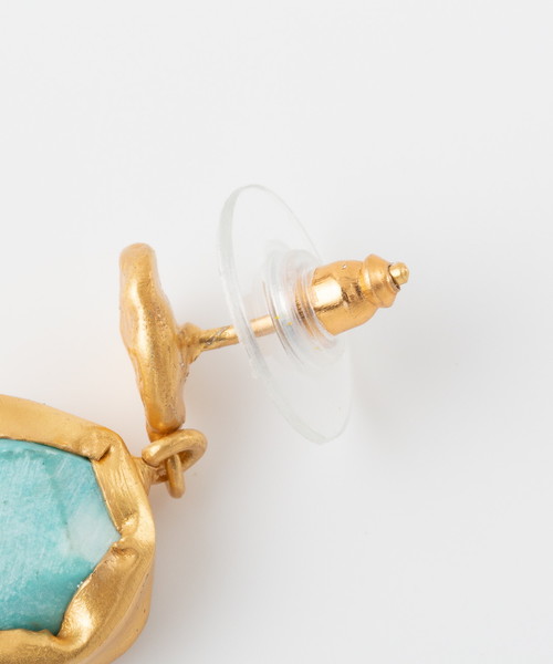 HELIOPOLE（エリオポール）の「ZARIIN: ターコイズロングピアス（ピアス（両耳用）・レディース・ターコイズブルー・F）」の6枚目の写真