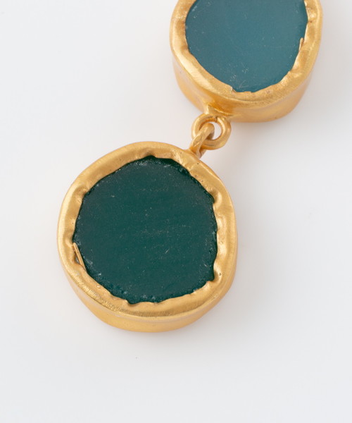 HELIOPOLE（エリオポール）の「ZARIIN: ターコイズロングピアス（ピアス（両耳用）・レディース・ターコイズブルー・F）」の5枚目の写真