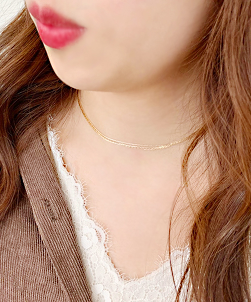 apres jour（アプレジュール）の「【apres jour×ARIAZ】3チェーンチョーカー（チョーカー・レディース・ゴールド/シルバー・FREE）」の7枚目の写真