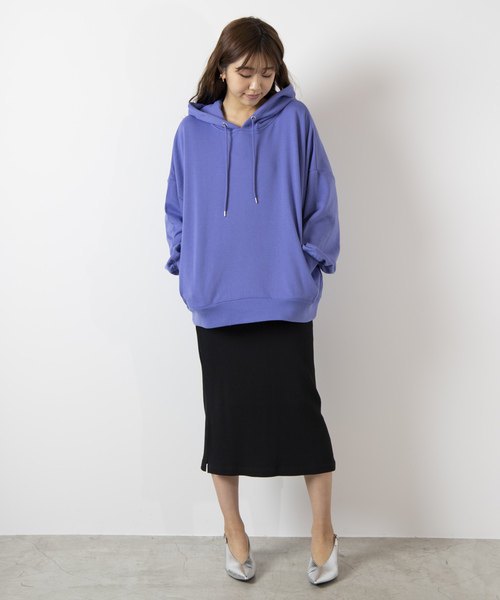 WEGO(ウィゴー)の「WEGO/デイリーカラールーズパーカー(パーカー・レディース・ホワイト/パープル/ピンク/杢グレー/ライトイエロー/ベージュ/ライトパープル・FREE)」の17枚目の写真