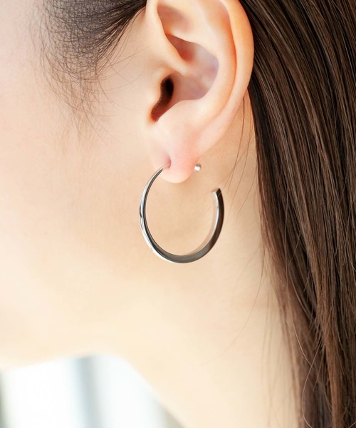 Edit Sheen(エディットシーン)の「ミドルフープピアス(ピアス(両耳用)・レディース・ゴールド/シルバー・FREE)」の6枚目の写真