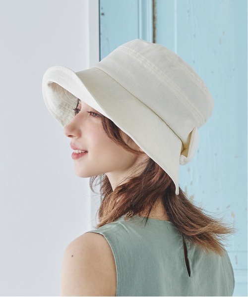 milsa(ミルサ)の「LM サイズフリーUVカットクロッシェ(ハット・レディース・ベージュ/ネイビー/ホワイト/ブラック/ブラウン・FREE)」の11枚目の写真