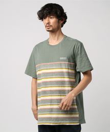 M DF HARVEY BLOCKED SERAPE SS / ハーレー  ボーダープリントTシャツ