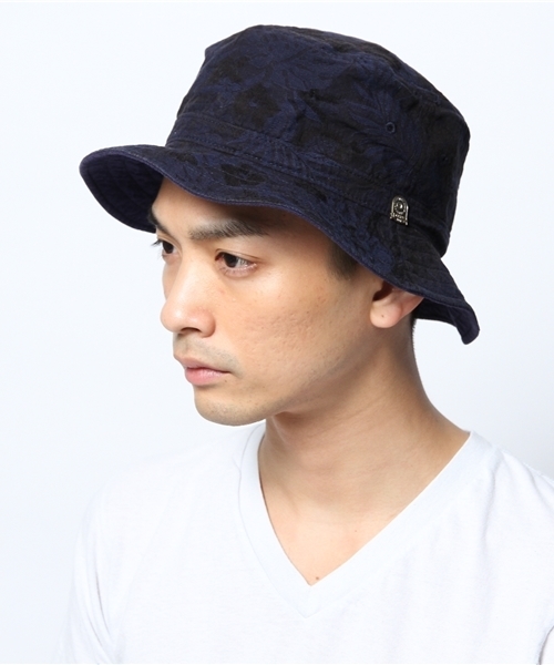 CPH（シーピーエイチ）の「C-PLUS HEAD WEARS(シープラスヘッドウェア) アロハ柄ハット（ハット・メンズ・グレー/ネイビー・FREE）」の3枚目の写真