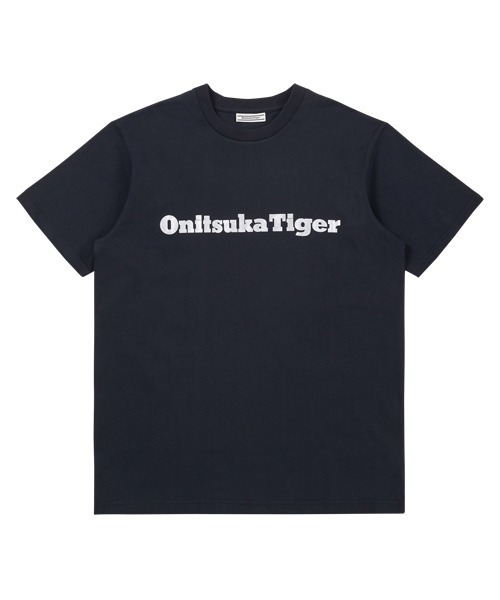 Onitsuka Tiger（オニツカタイガー）の「LOGO TEE / ロゴＴ（Tシャツ/カットソー・レディース・ホワイト×シルバー/ホワイト×ゴールド/ブラック×シルバー/ブラック×ゴールド・S/M/L/XL）」の2枚目の写真