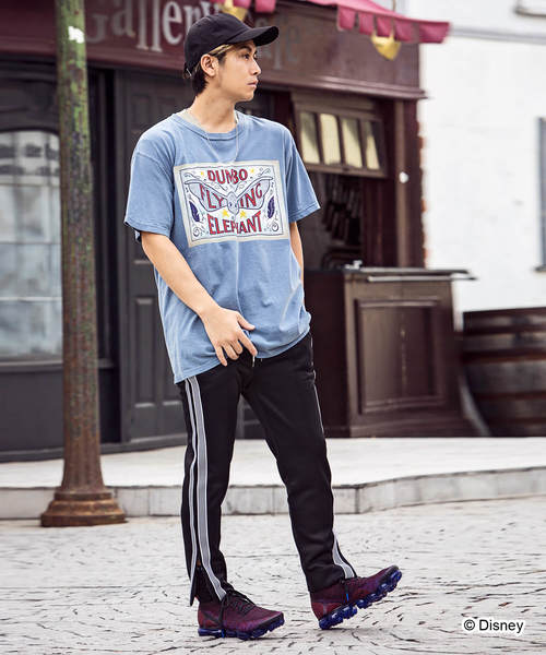 163(イチロクサン)の「直営店・WEB限定 163(イチロクサン)DUMBO フライングデザインヴィンテージライクTシャツ(Tシャツ/カットソー・メンズ・ホワイト/ネイビー・L/M/S)」の7枚目の写真