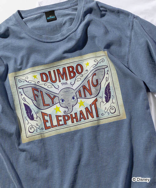 163(イチロクサン)の「直営店・WEB限定 163(イチロクサン)DUMBO フライングデザインヴィンテージライクTシャツ(Tシャツ/カットソー・メンズ・ホワイト/ネイビー・L/M/S)」の6枚目の写真