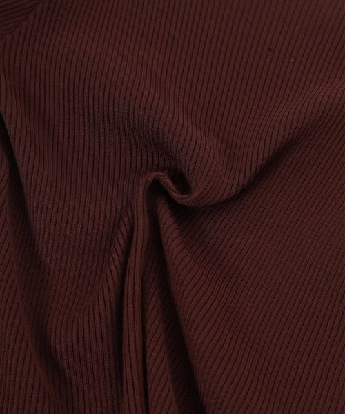 fifth（フィフス）の「ロールアップスリーブリブハイネック（ニット/セーター・レディース・ベージュ/ブルー/ブラウン・MEDIUM）」の12枚目の写真