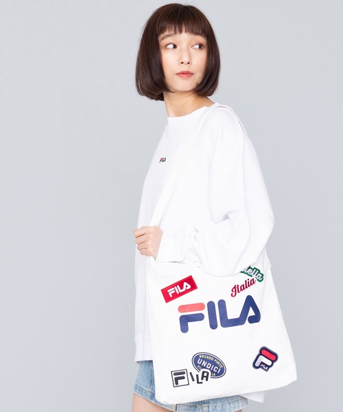 セール Fila フィラ ワッペンショルダートート トートバッグ Fila フィラ のファッション通販 Zozotown