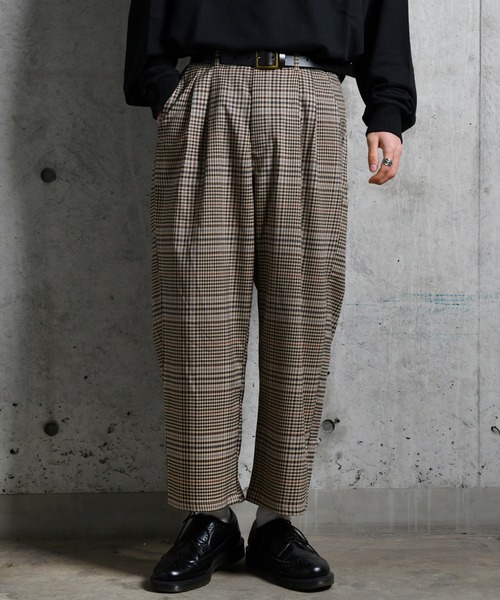 kutir（クティール）の「２タックワイドスラックスパンツ（その他パンツ・メンズ・ブラック/ベージュ/グレー・SMALL/MEDIUM/LARGE）」の3枚目の写真