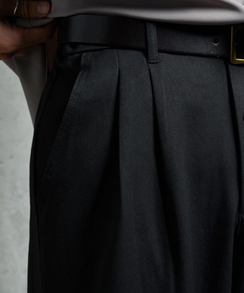 kutir（クティール）の「２タックワイドスラックスパンツ（その他パンツ・メンズ・ブラック/ベージュ/グレー・SMALL/MEDIUM/LARGE）」の9枚目の写真