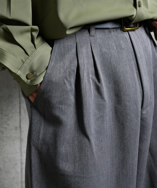 kutir（クティール）の「２タックワイドスラックスパンツ（その他パンツ・メンズ・ブラック/ベージュ/グレー・SMALL/MEDIUM/LARGE）」の15枚目の写真