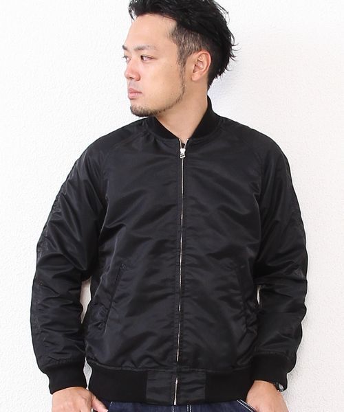 coen（コーエン）の「MA-1 フライトジャケット（ミリタリージャケット・メンズ・オリーブ/ブラック・LARGE/MEDIUM/X-LARGE/SMALL）」の15枚目の写真