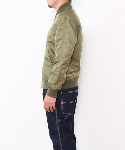 coen（コーエン）の「MA-1 フライトジャケット（ミリタリージャケット・メンズ・オリーブ/ブラック・LARGE/MEDIUM/X-LARGE/SMALL）」の18枚目の写真