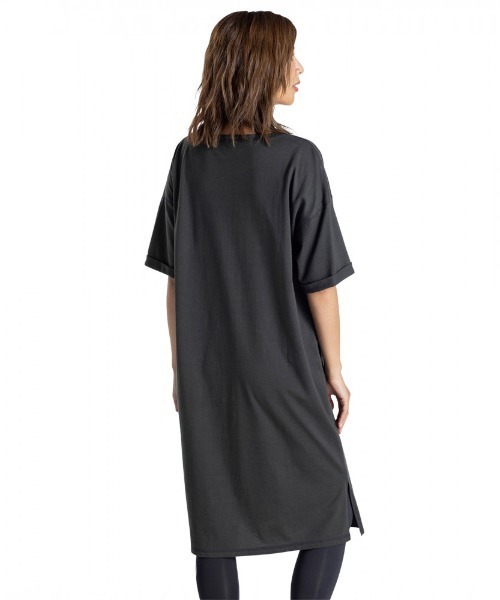ROXY(ロキシー)の「SHE'S/ロキシー ワンピース ドロップショルダー ビッグシルエット(ワンピース・レディース・ホワイト/ブラック/パープル・SMALL/MEDIUM/LARGE)」の5枚目の写真