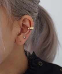 シンプル サークル メタル イヤーカフ