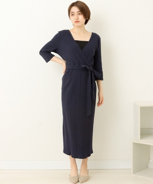 libelle more(リベル モア)の「ランダムテレコカシュクール2WAYワンピース(ワンピース・レディース・ブラック/ネイビー/モカ・M/L)」の3枚目の写真