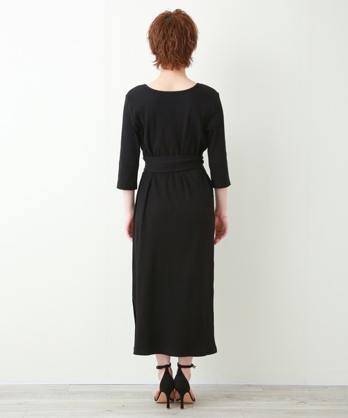 libelle more(リベル モア)の「ランダムテレコカシュクール2WAYワンピース(ワンピース・レディース・ブラック/ネイビー/モカ・M/L)」の11枚目の写真