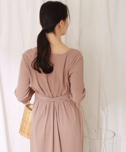 libelle more(リベル モア)の「ランダムテレコカシュクール2WAYワンピース(ワンピース・レディース・ブラック/ネイビー/モカ・M/L)」の20枚目の写真